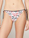 Slip Bikini Cu Dantelă Roșu