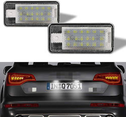 Bosse License Plate Lights Led 12V for Audi A3 / A4 / A6 / Q7 / RS4 Citroen C6 2pcs