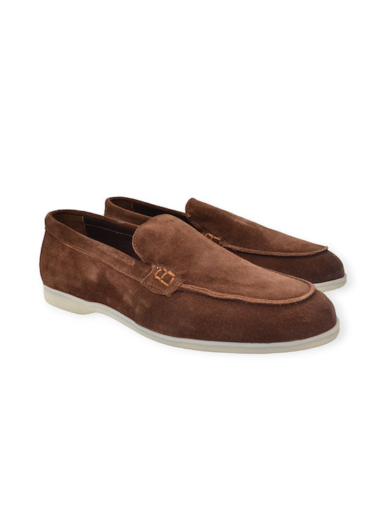 Leder Herren Mokassins in Braun Farbe