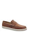Leder Herren Mokassins in Tabac Braun Farbe