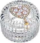Boniere Bijoutiere Glass Hearts Pearls F6.5x4.5