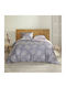 Charisma Σετ Παπλωματοθήκη King Size με 2 Μαξιλαροθήκες 260x250cm Grey Blossom
