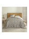 Charisma Σετ Παπλωματοθήκη King Size με 2 Μαξιλαροθήκες 260x250cm Forest Green Leaf
