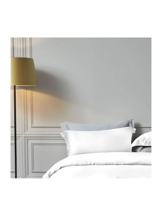 Rythmos Bettbezug-Set Baumwolle Übergröße mit 2 Kissenbezügen 240x260 Bamboo White