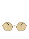 Kreuzbergkinder Unisex Sunglasses with Gold Metal Frame and Yellow Lens TAMSIN C3