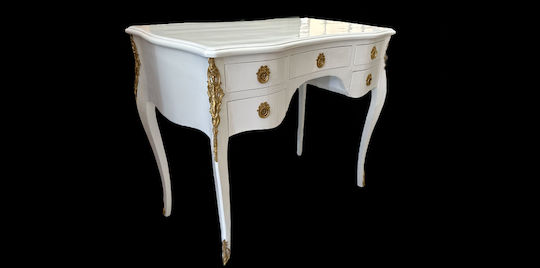 Бюро от Масивно Дърво White 98x56x82бр
