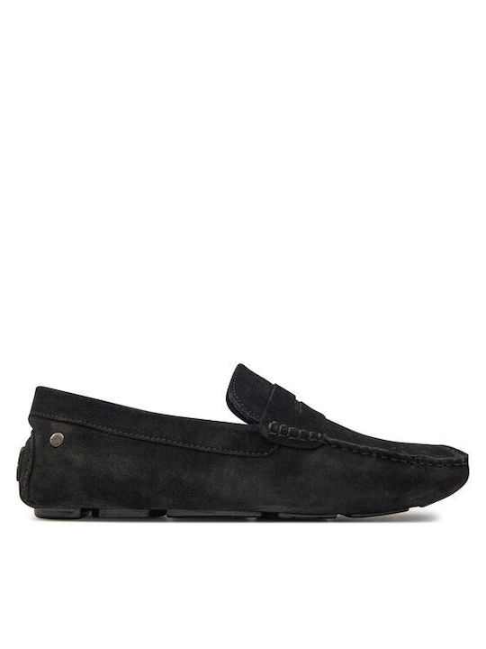 Jack & Jones Suede Ανδρικά Loafers Anthracite