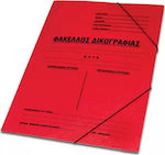 Skag Umschlag Prespan Desk File Gummipapier A4 Rot