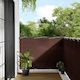 vidaXL Shade Divider Brown With Hoop & with PU ...