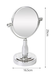 Tpster Tisch-Schminkspiegel 16,5 x 29 cm Silber