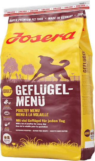 Josera Menu 12.5kg Ξηρά Τροφή χωρίς Γλουτένη για Ενήλικους Σκύλους με Πουλερικά
