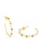 Radiant Earrings Hoops made of Steel Gold Plated