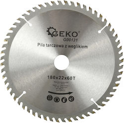 Geko G00131 Cutting Disc Wood Hole Diameter 180mm 1pcs