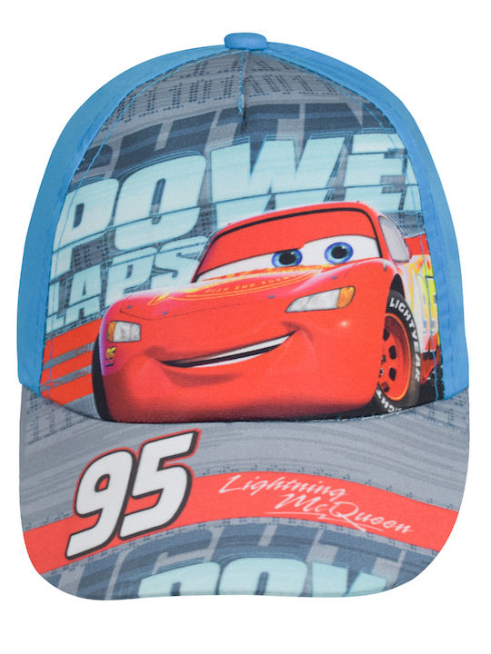 Stamion Kids' Hat Jockey Fabric Disney McQueen Speed Turquoise