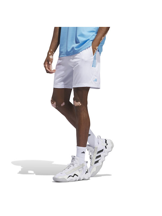 Adidas 3-stripes Short Ανδρική Βερμούδα Λευκή