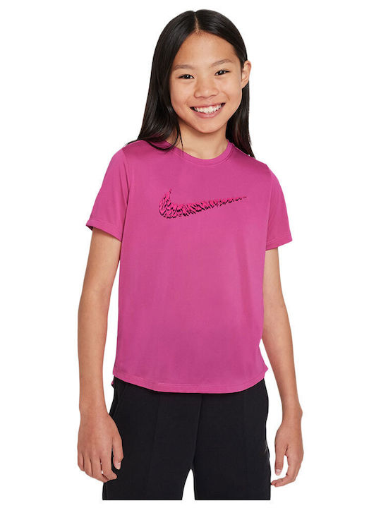 Nike Tricou pentru copii Dri-Fit Fuchsia