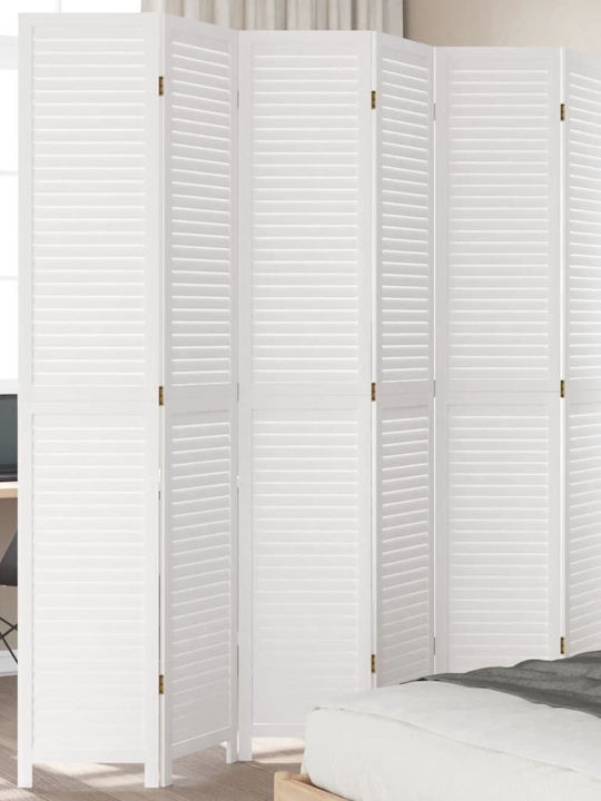 vidaXL Decorativ Paravan Lemn cu 6 Panouri 210x220cm