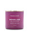 Lumânare parfumată 3 fitiluri Recipient din sticlă Woodland Blossom 411 Line Pop Color