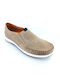 Boxer Men's Leather Slip-Ons Gray