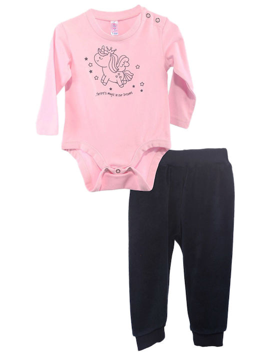 Dreams Baby Bodysuit Set Velvet Rose