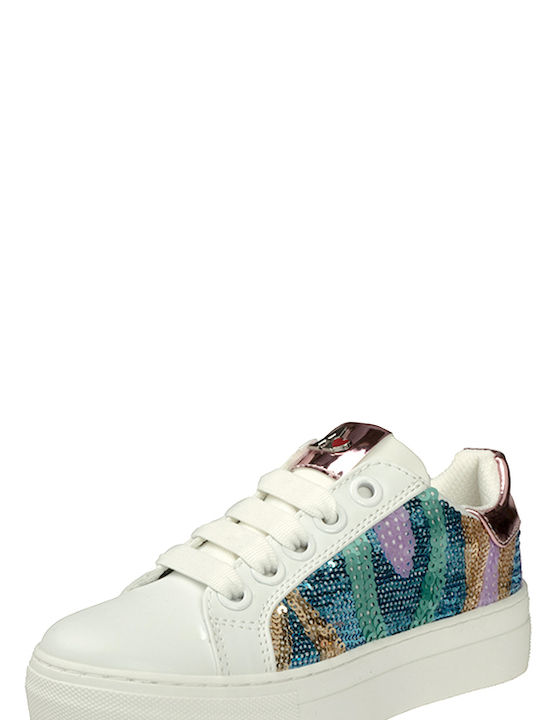 Asso Kids Sneakers with Scratch White