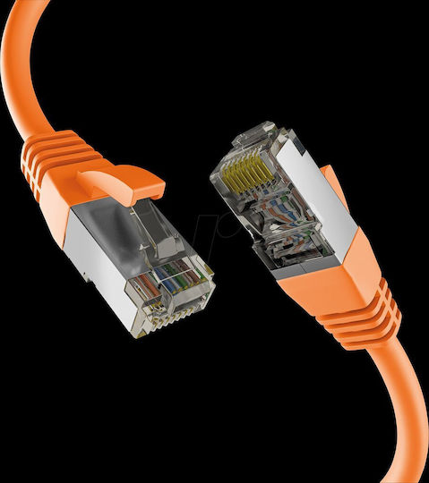 EFB S/FTP Cat.8.1 Καλώδιο Δικτύου Ethernet 1m Πορτοκαλί