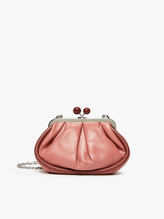 Leder Damentasche Umhängetasche Rosa
