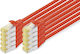 Digitus S/FTP Cat.6a (Gigabit) Καλώδιο Δικτύου Ethernet 1m Κόκκινο 10τμχ