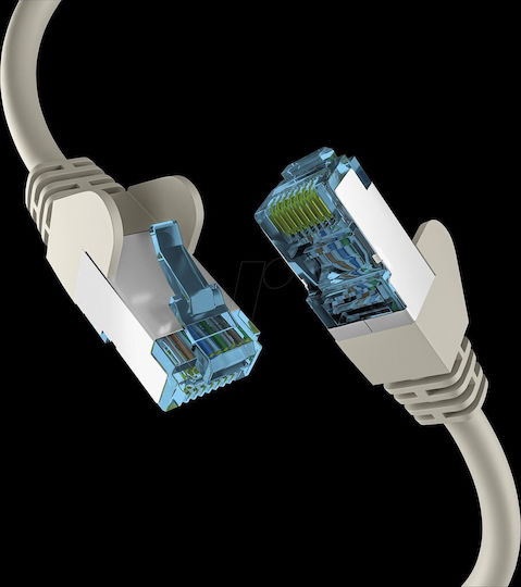 EFB U/UTP Cat.7 (10Gbps) Καλώδιο Δικτύου Ethernet 0.5m Γκρι