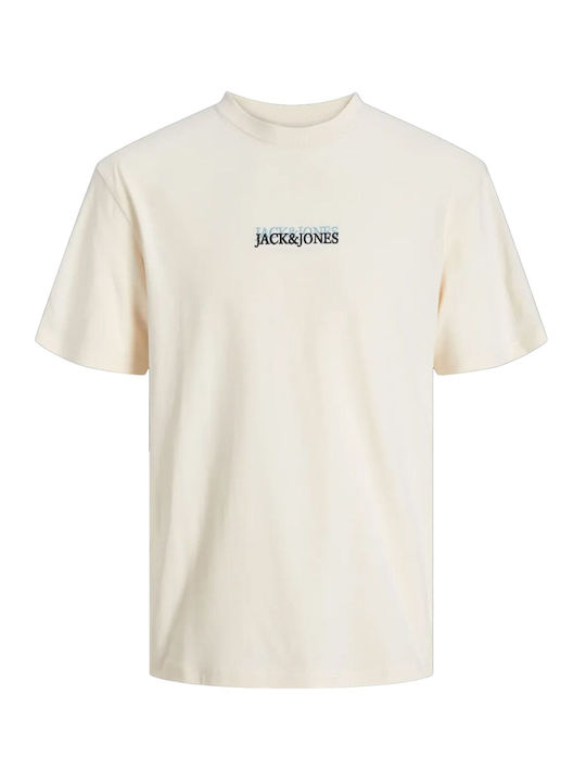Jack & Jones Herren T-Shirt Kurzarm But.cream