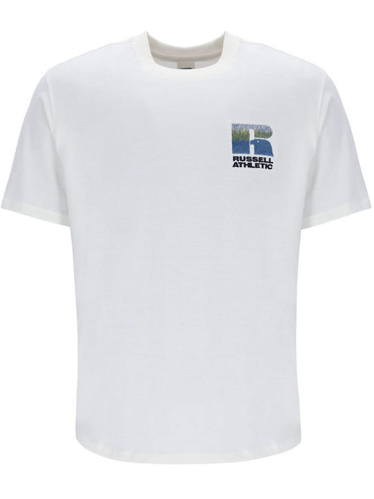 Russell Athletic Ανδρικό T-shirt Κοντομάνικο Λευκό