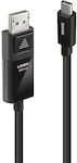 Lindy Cable HDMI male - USB-C male 1m Black