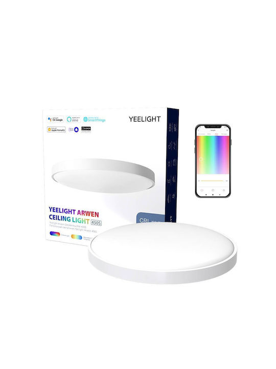 Yeelight Clasică De plastic Plafonieră de Tavan cu LED Integrat în culoare Bej 45.5buc