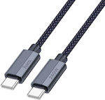 Hoco USB 2.0 Cable USB-C male - USB-C 240W Μπλε 1.8m (HOC-U134-DB)