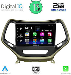 Digital IQ Ηχοσύστημα Αυτοκινήτου για Audi A7 Jeep Cherokee 2014> (Bluetooth/USB/AUX/WiFi/GPS/Apple-Carplay/Android-Auto) με Οθόνη Αφής 10"