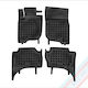 Rezaw Plast Set of Front and Rear Mats 4pcs for Mitsubishi L200 2019+ Black