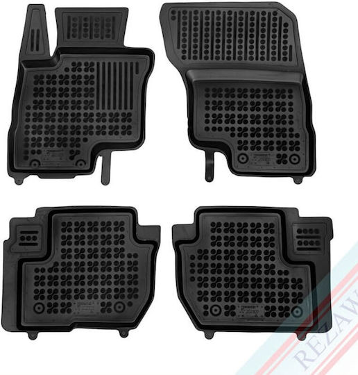 Rezaw Plast Set of Front and Rear Mats 4pcs for Mitsubishi Eclipse Cross 2021+ Black