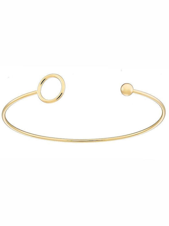 24k Gold Plated Steel Rod Bracelet 24k As26219