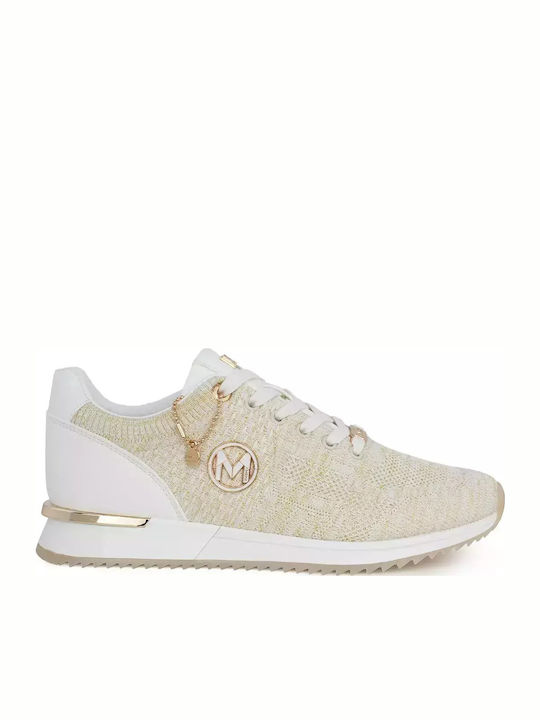 Gitte Glitter Damen Sneakers Off White