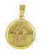 Mertzios.gr Virgin Mary Talisman Charm made of 9 K Gold