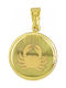 Mertzios.gr Charm Talisman Fecioara Maria Din Aur Galben 9 Carate