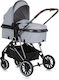 Chipolino AURA Adjustable 2 in 1 Baby Stroller Suitable for Newborn Ash Grey