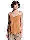 Liana Women's Blouse Sleeveless Brown