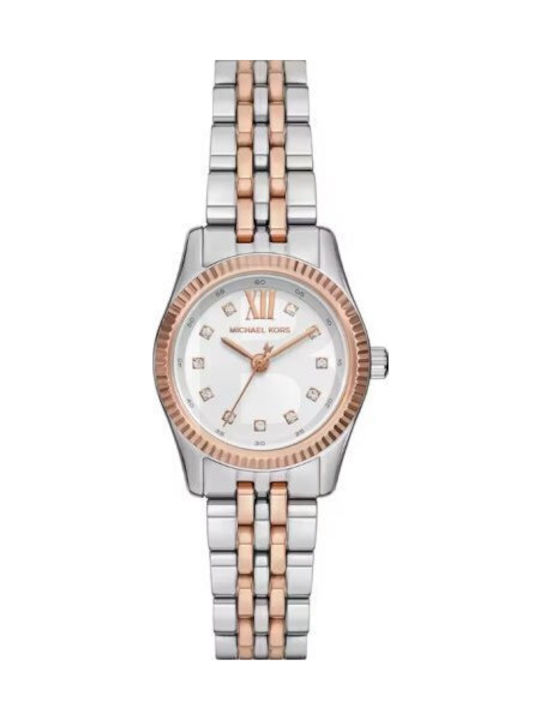 Michael Kors Lexington Damen Uhr Chronograph mit Rose Gold / Rose Gold / Gold / Gold Metallarmband