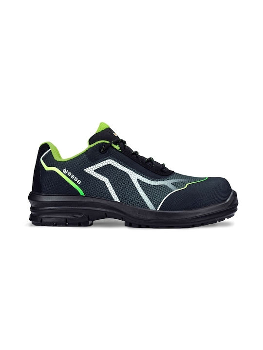 Base Base Safety Shoes Black S3 with SRC Slip R...