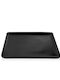 Güral Porselen Bodrum Plate Shallow Square made of Porcelain Black 24x24cm