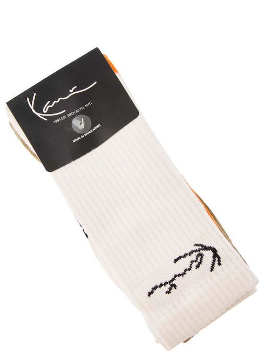 Karl Kani Șosete Off White/orange/olive 3Pachet Karl Kani Șosete Off White/orange/olive 3Pachet