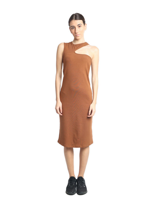 Paco & Co Midi Dress Brown