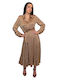 Morena Spain Maxi Dress Beige