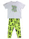 Nek Kids Wear Παιδικό Σετ με Κολάν Καλοκαιρινό 2τμχ Πράσινο